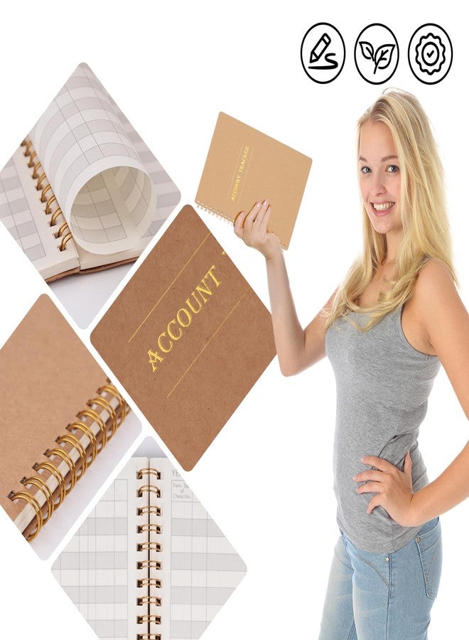 Koogel Accounting Ledger Book, Expense Tracker Notebook A5 Budget Bill Tracker Notebook for Home Budget Tracking Business Bookkeeping Personal Finance Planner, Income and Expense Log Book - Image 2